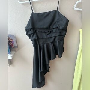 Endless Rose Black Asymmetrical Skirt